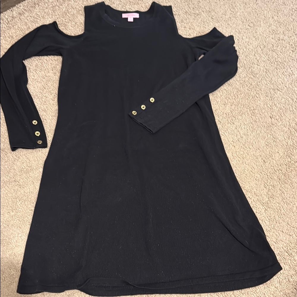 Lilly Pulitzer Black Cold Shoulder Dress